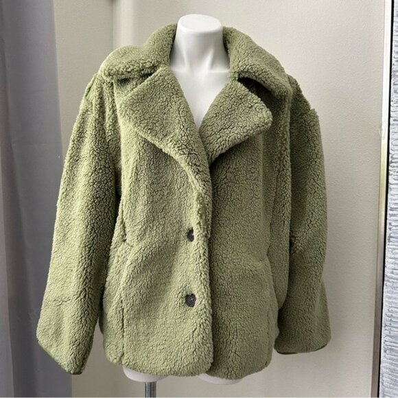 Free People Women’s Green Cozy Jacket Size S - Picture 5 of 16